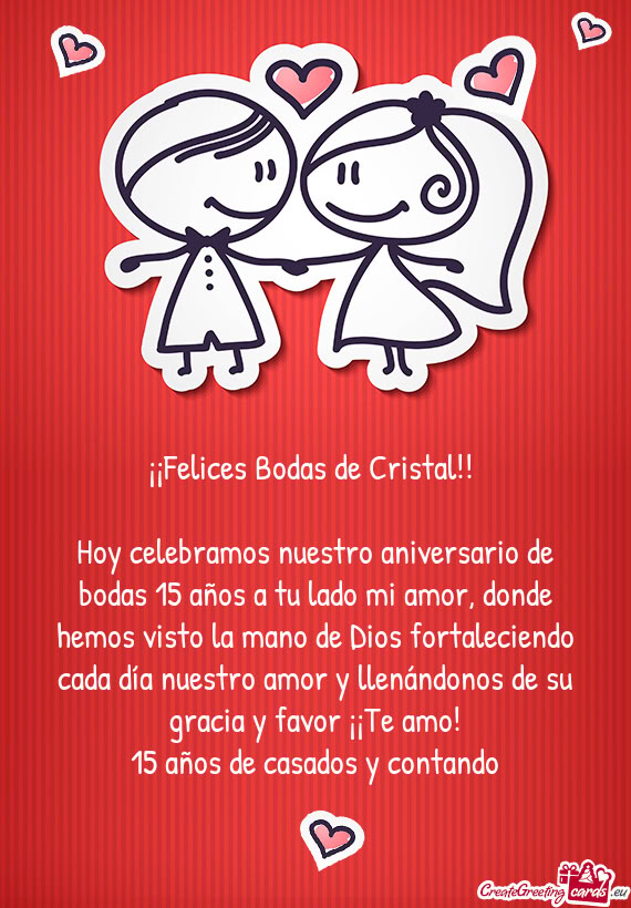 15 años de casados y contando