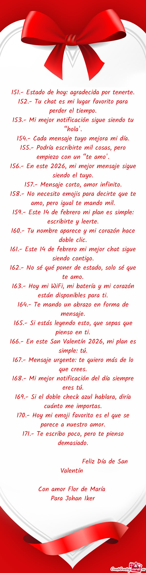152.- Tu chat es mi lugar favorito para perder el tiempo