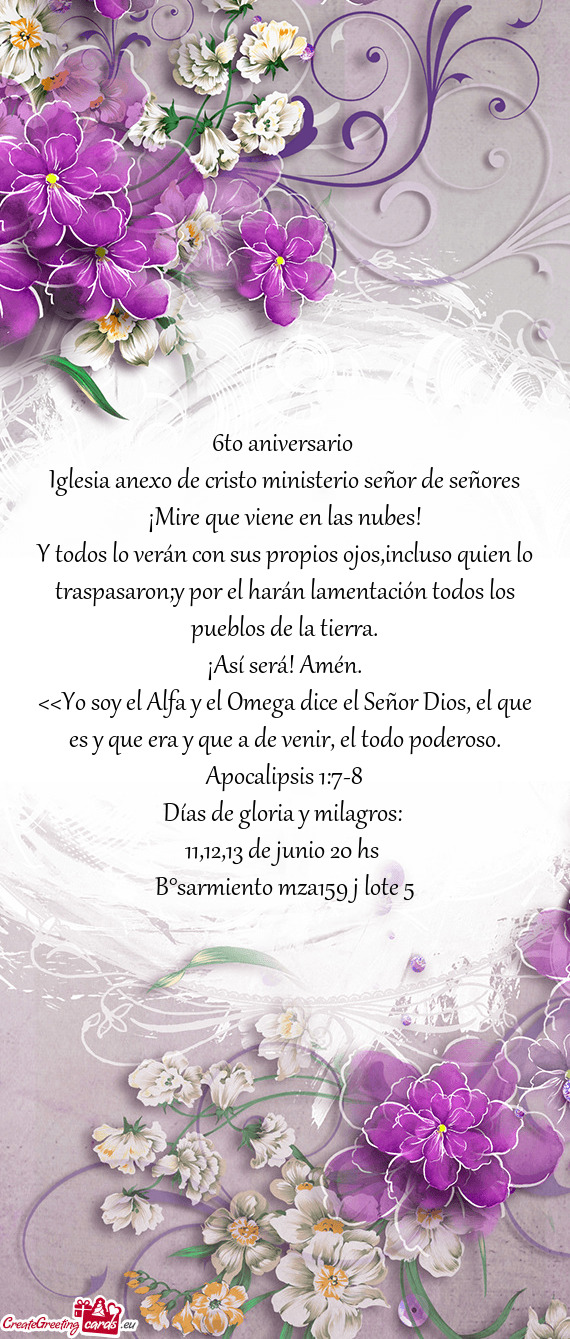 6to aniversario