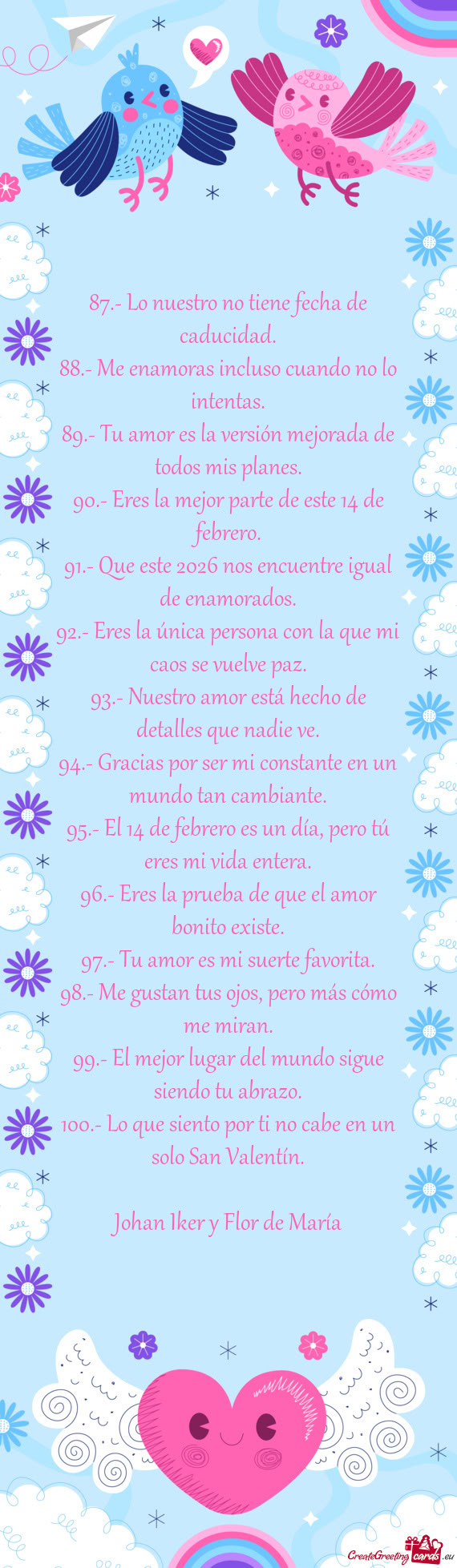 87.- Lo nuestro no tiene fecha de caducidad