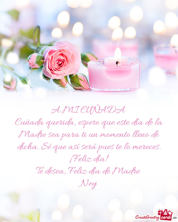 A MI CUÑADA