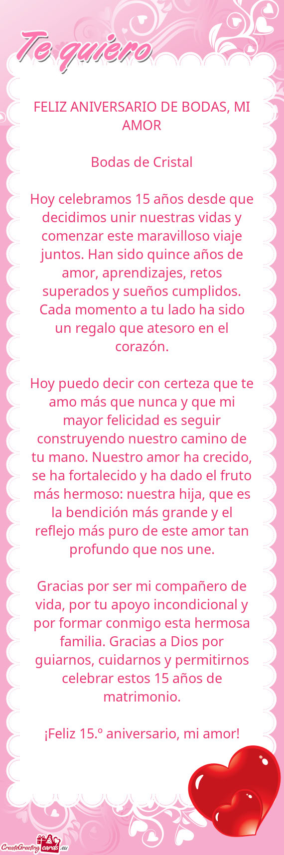 A tu lado ha sido un regalo que atesoro en el corazón