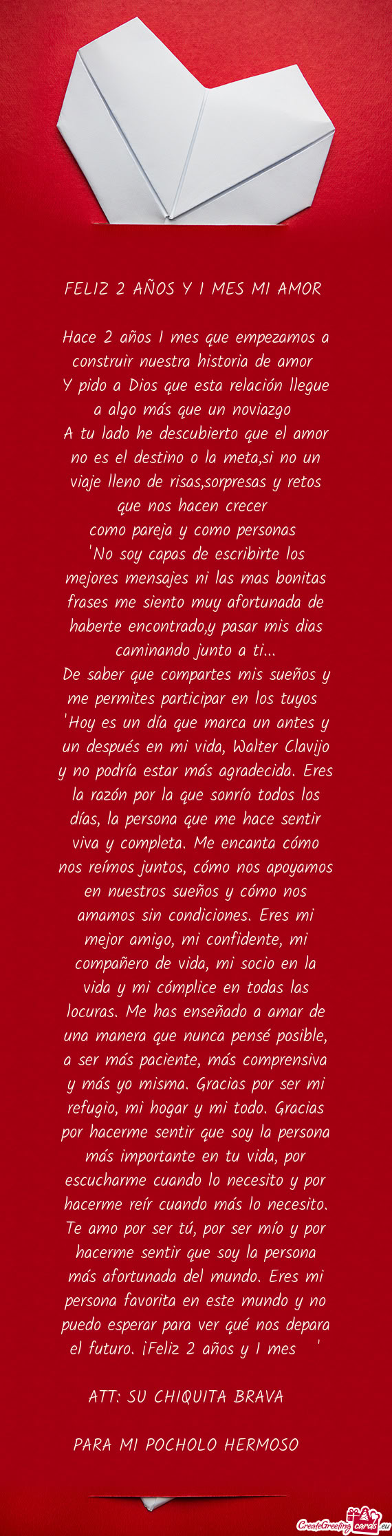 A tu lado he descubierto que el amor no es el destino o la meta,si no un viaje lleno de risas,sorpre