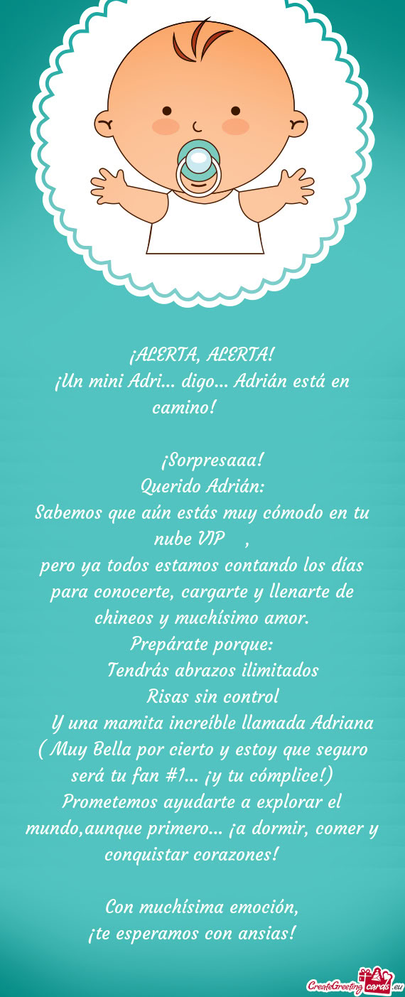 ¡ALERTA, ALERTA