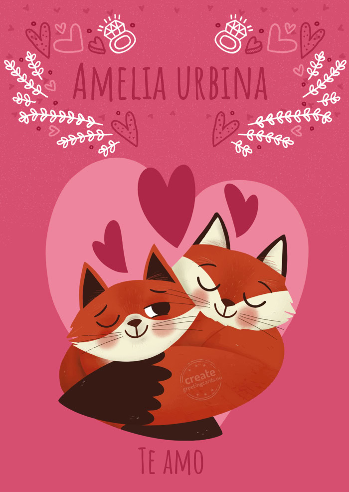 Amelia urbina Te amo