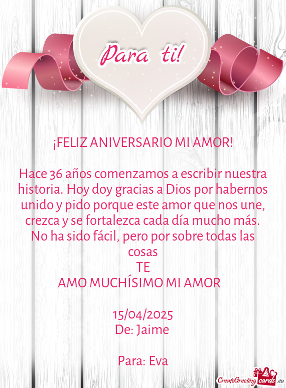 AMO MUCHÍSIMO MI AMOR 💘