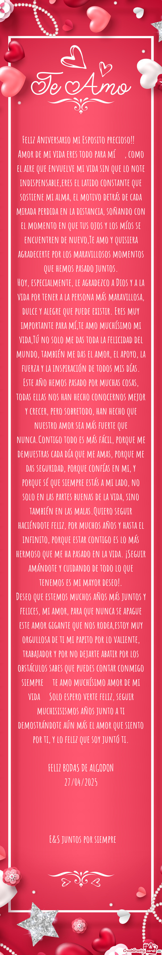Amor de mi vida eres todo para mí ❤️, como el aire que envuelve mi vida sin que lo note indispe