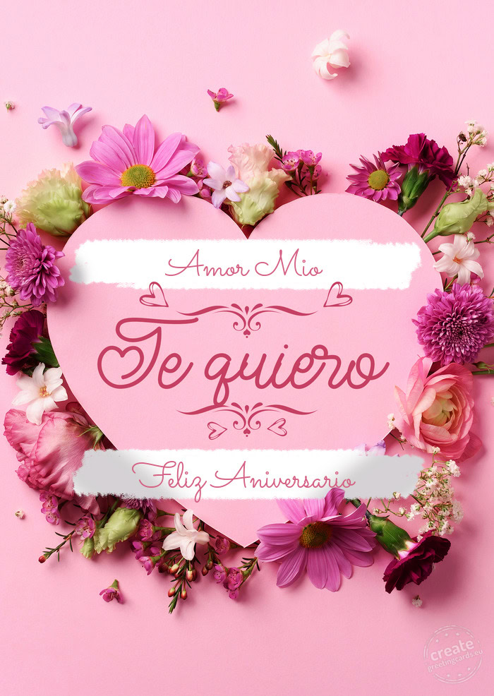 Amor Mio Feliz Aniversario
