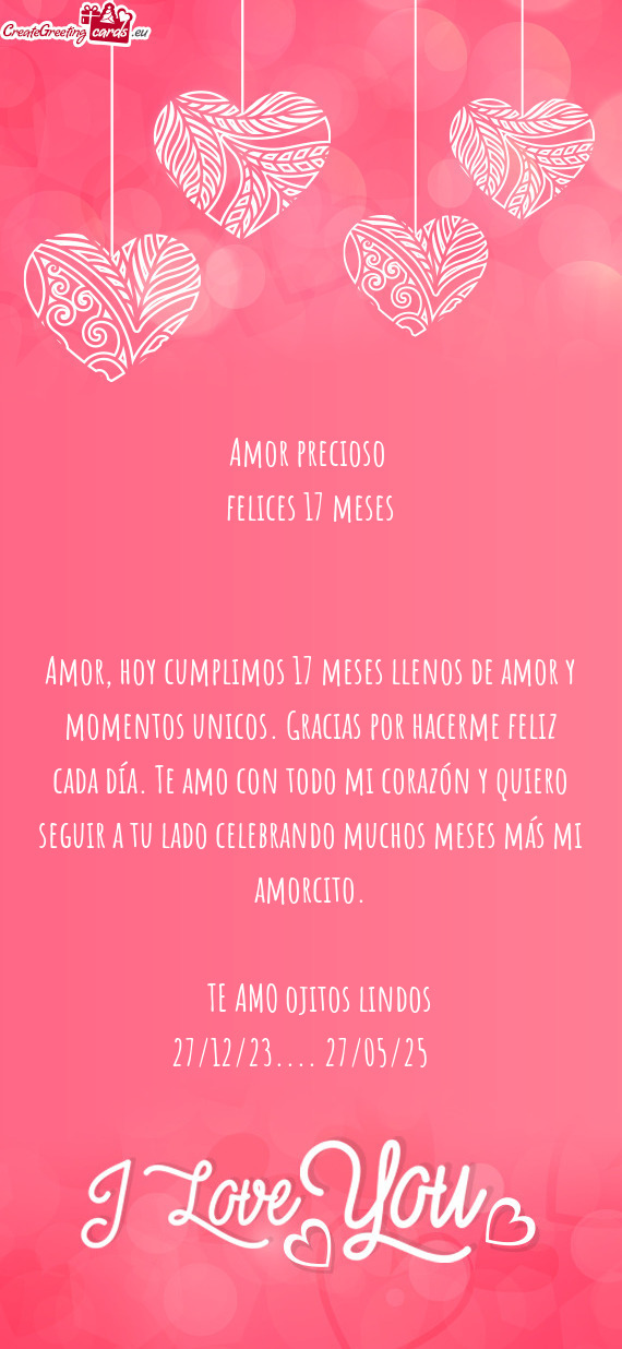 Amor precioso