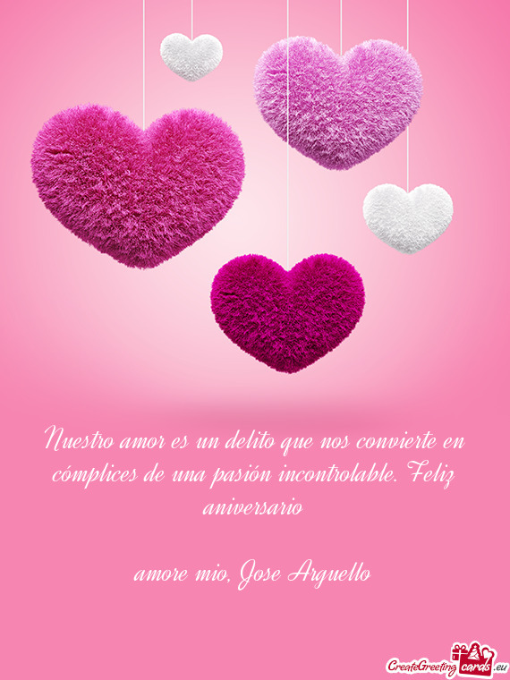 Amore mio, Jose Arguello