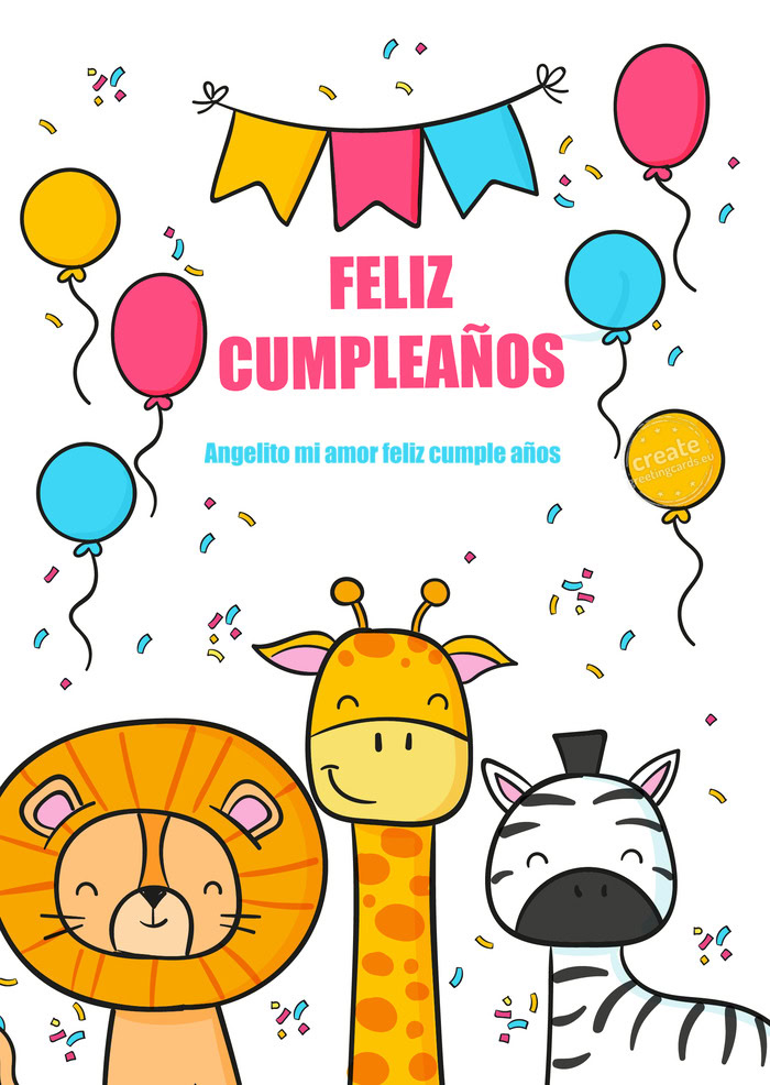 Angelito mi amor feliz cumple años