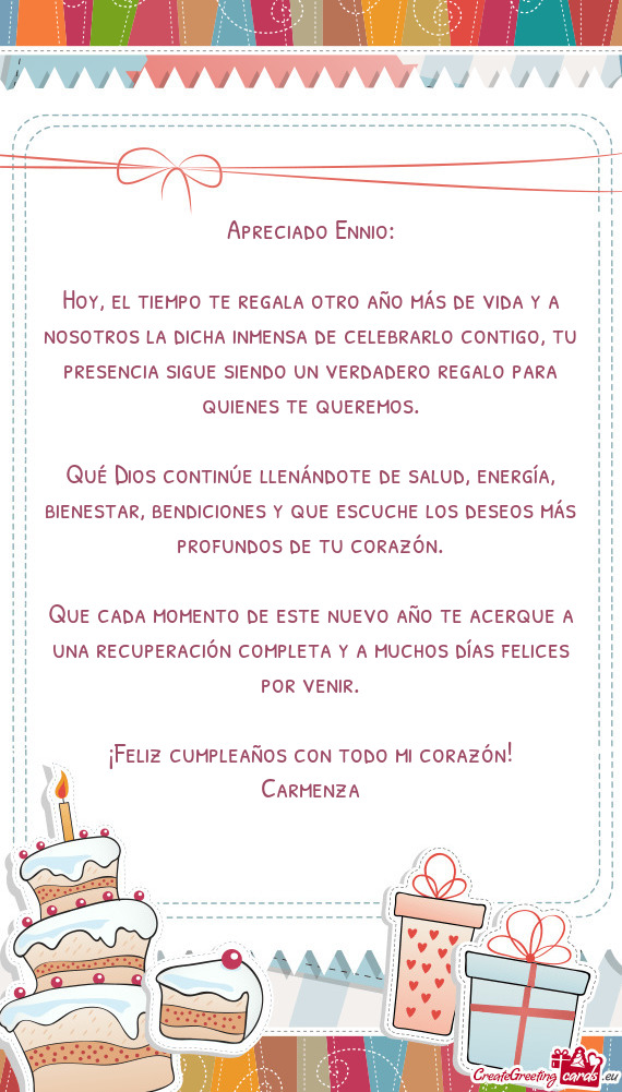 Apreciado Ennio