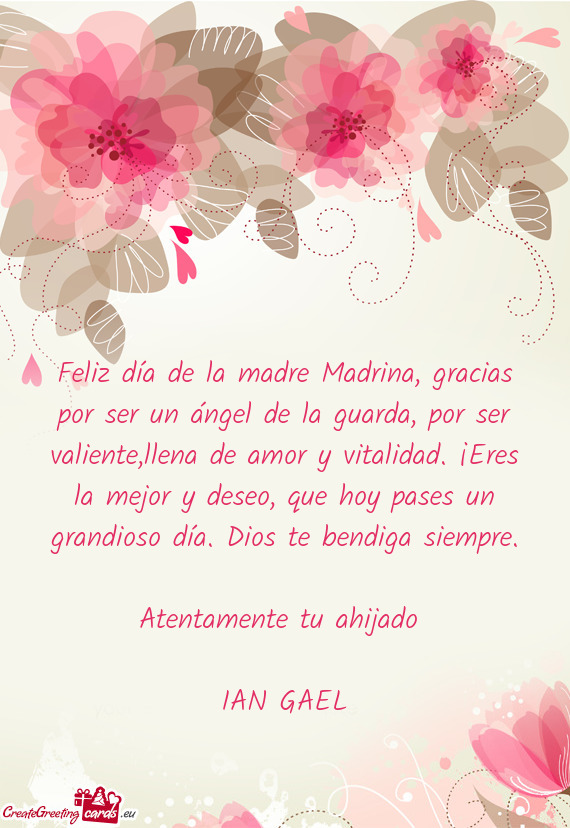 Atentamente tu ahijado