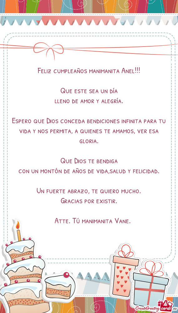 Atte. Tú manimanita Vane