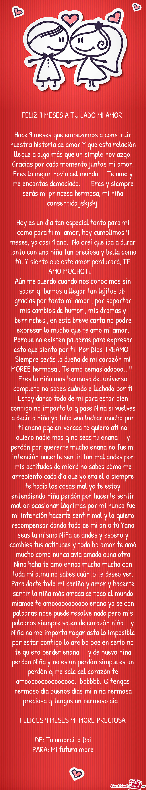 Aún me auerdo cuando nos conocimos sin saber q íbamos a llegar tan lejitos bb gracias por tanto m