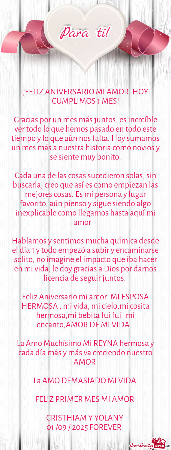 Cada una de las cosas sucedieron solas, sin buscarla, creo que así es como empiezan las mejores cos