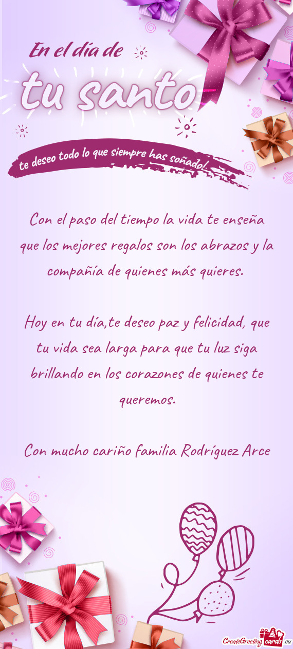 Corazones de quienes te queremos