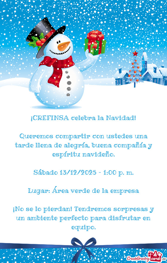 ¡CREFINSA celebra la Navidad