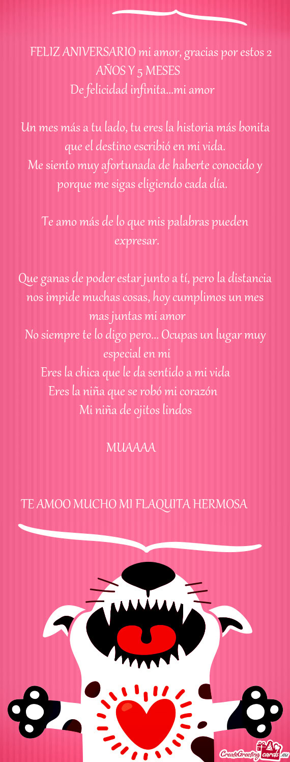 De felicidad infinita...mi amor🥰