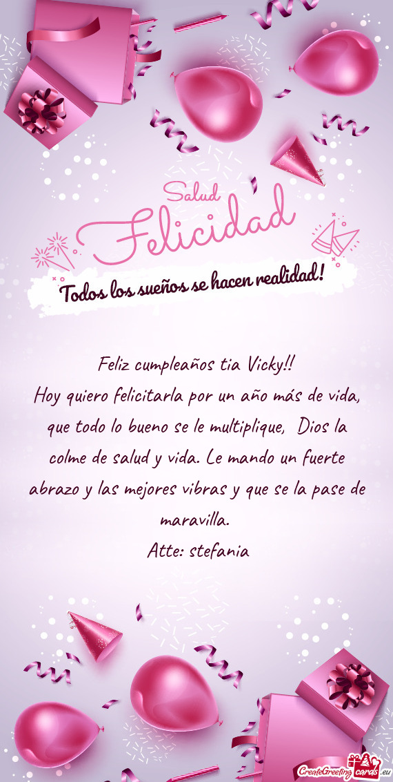 De salud y vida. Le mando un fuerte abrazo y las mejores vibras y que se la pase de maravilla