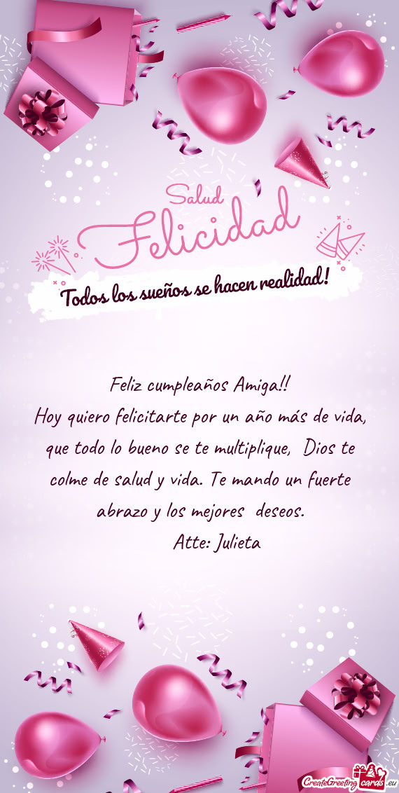 De salud y vida. Te mando un fuerte abrazo y los mejores deseos