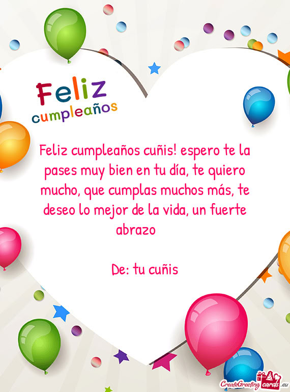 De: tu cuñis