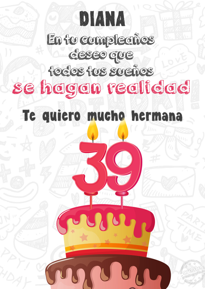 DIANA Te quiero mucho hermana 39