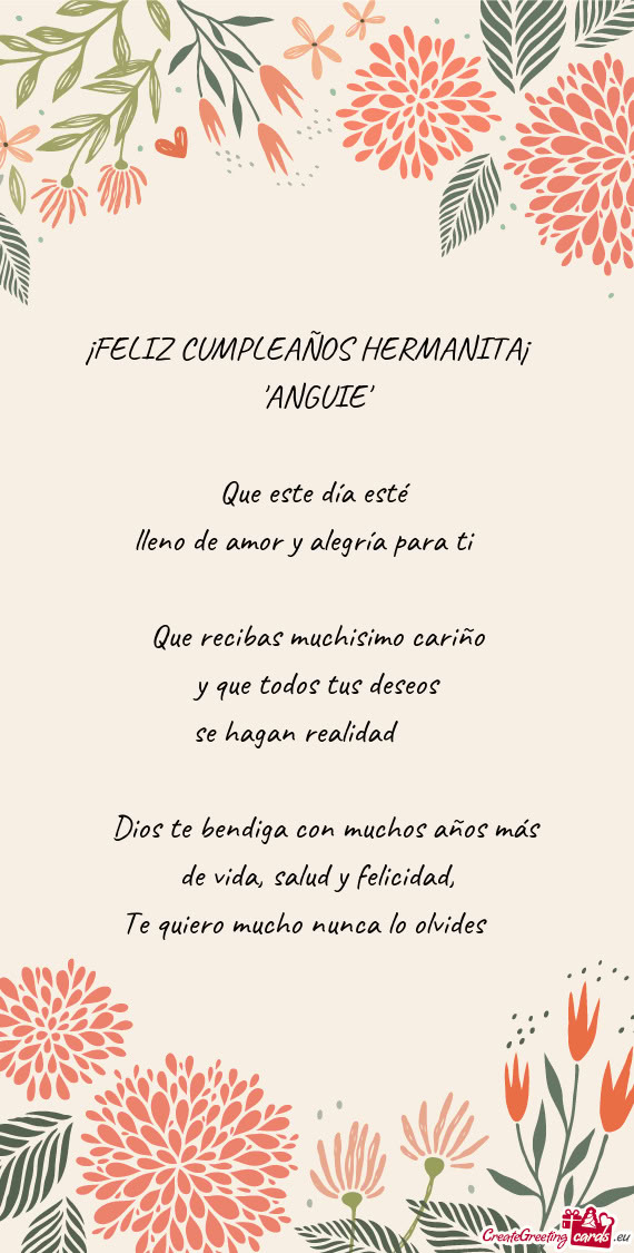 Dios te bendiga con muchos años más