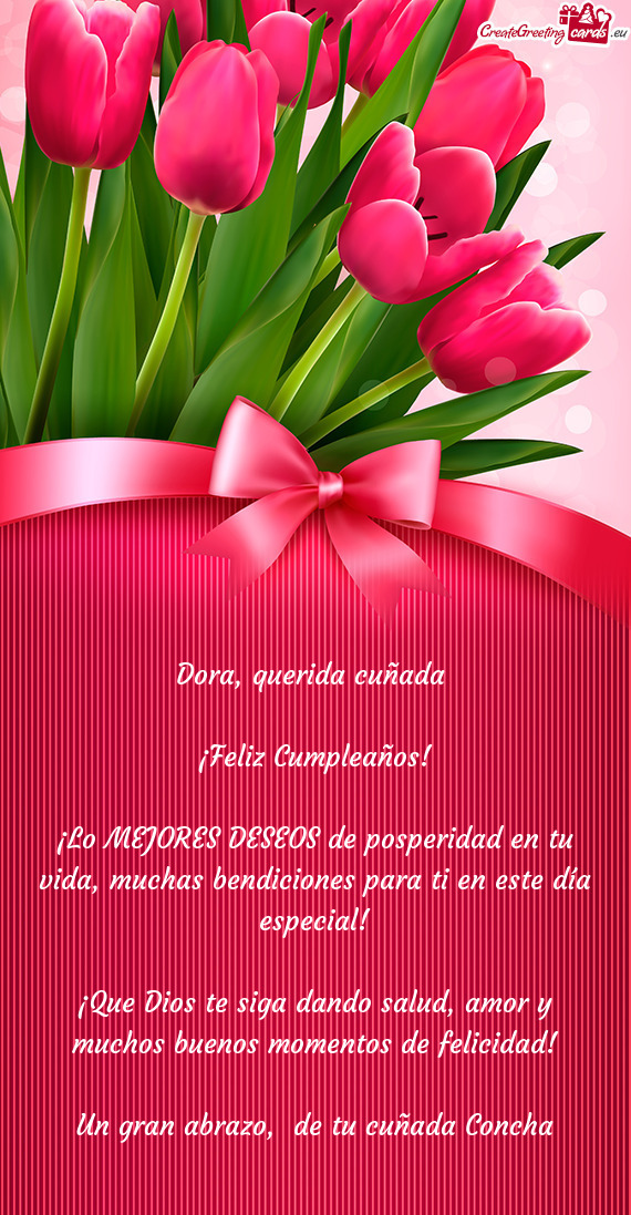 Dora, querida cuñada