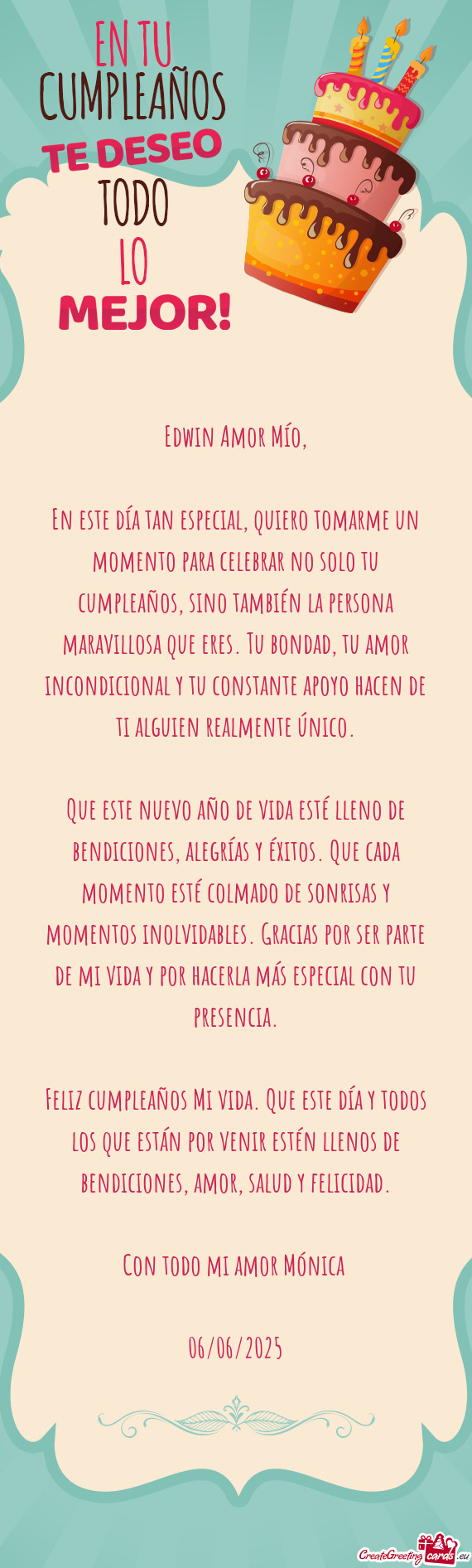 Edwin Amor Mío