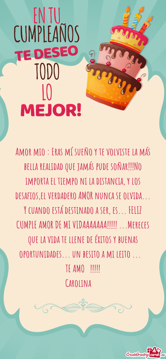 El tiempo ni la distancia, y los desafios,el verdadero AMOR nunca se olvida... Y cuando está destin