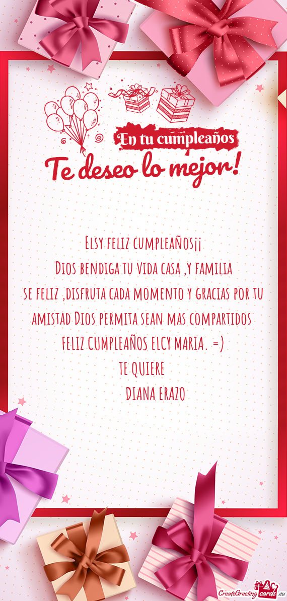 Elsy feliz cumpleaños¡¡