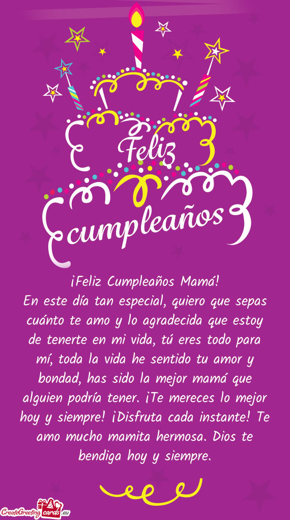 En este día tan especial, quiero que sepas cuánto te amo y lo agradecida que estoy de tenerte en m