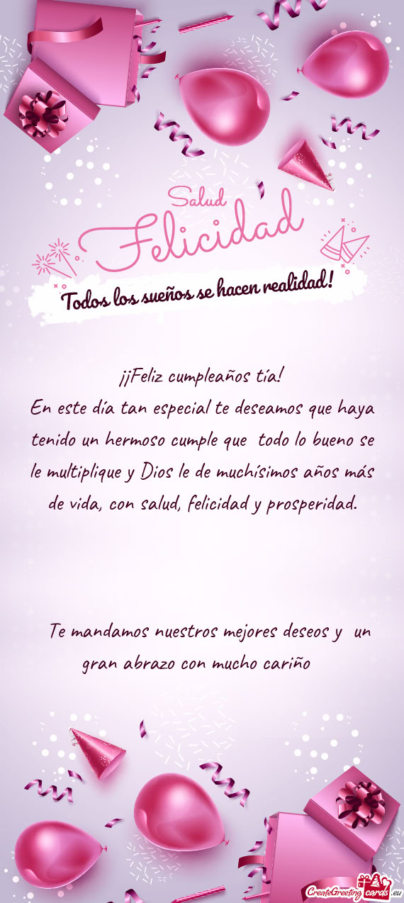En este día tan especial te deseamos que haya tenido un hermoso cumple que todo lo bueno se le mul