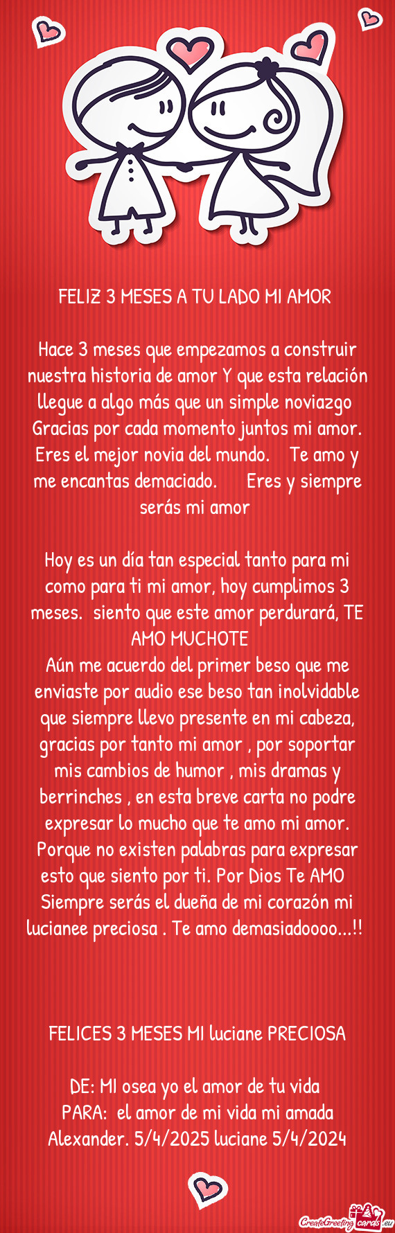 Eres el mejor novia del mundo.🌎❤️ Te amo y me encantas demaciado.🥺👉🏻👈🏻 Eres y