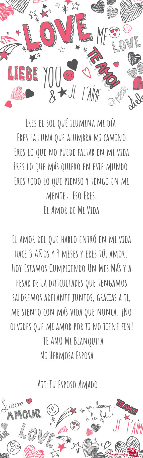 Eres la luna que alumbra mi camino