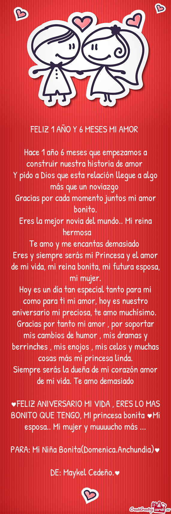 Eres la mejor novia del mundo.. Mi reina hermosa 🥺 ❤️‍🩹