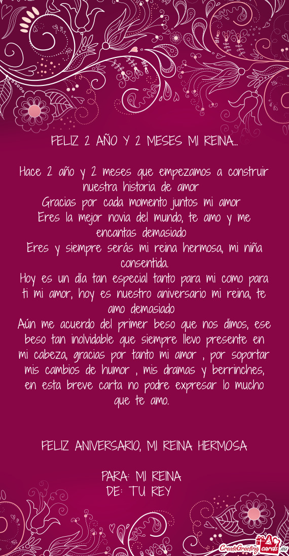 Eres la mejor novia del mundo, te amo y me encantas demasiado