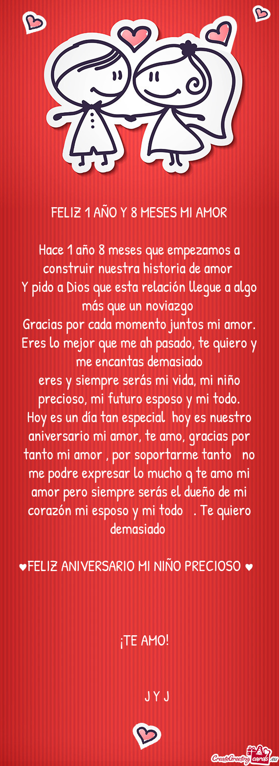 Eres lo mejor que me ah pasado, te quiero y me encantas demasiado