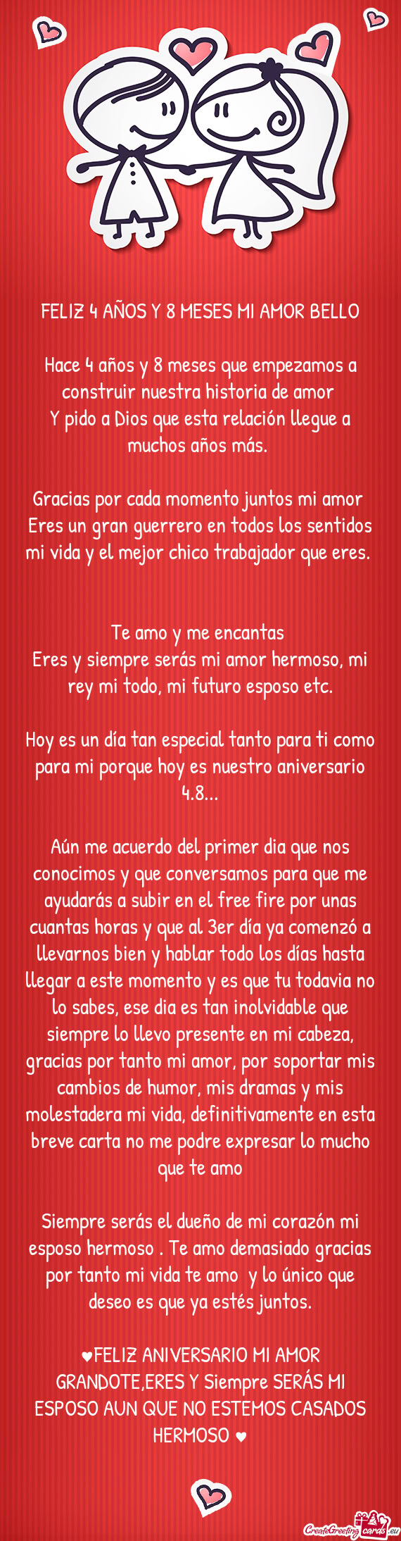 Eres un gran guerrero en todos los sentidos mi vida y el mejor chico trabajador que eres