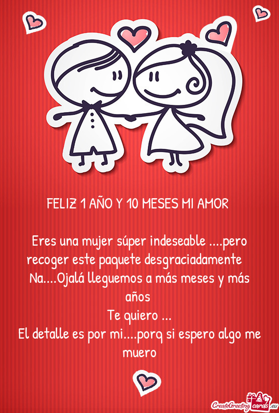 Eres una mujer súper indeseable ....pero recoger este paquete desgraciadamente 🤣🤣