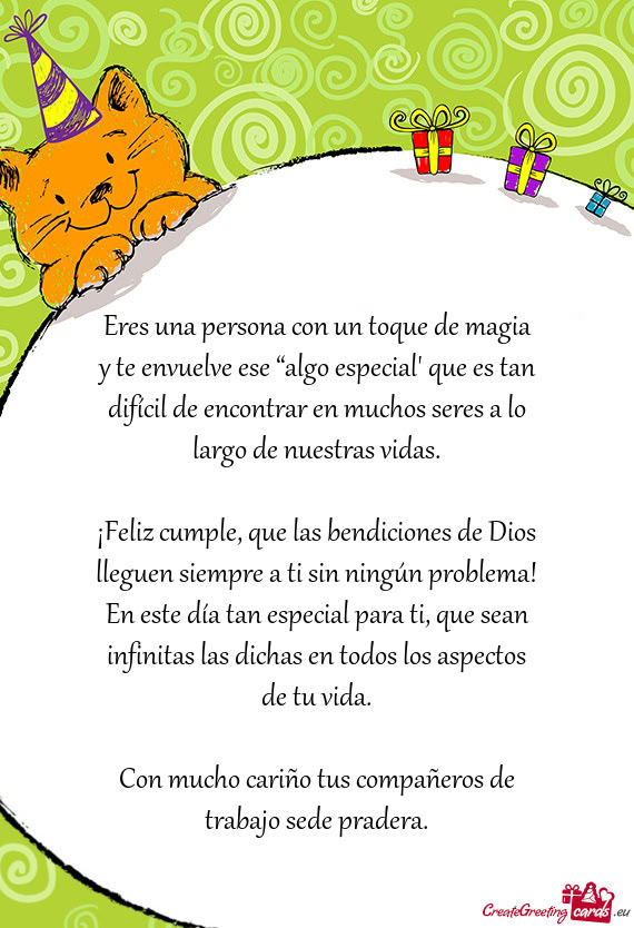 Eres una persona con un toque de magia y te envuelve ese “algo especial” que es tan difícil de