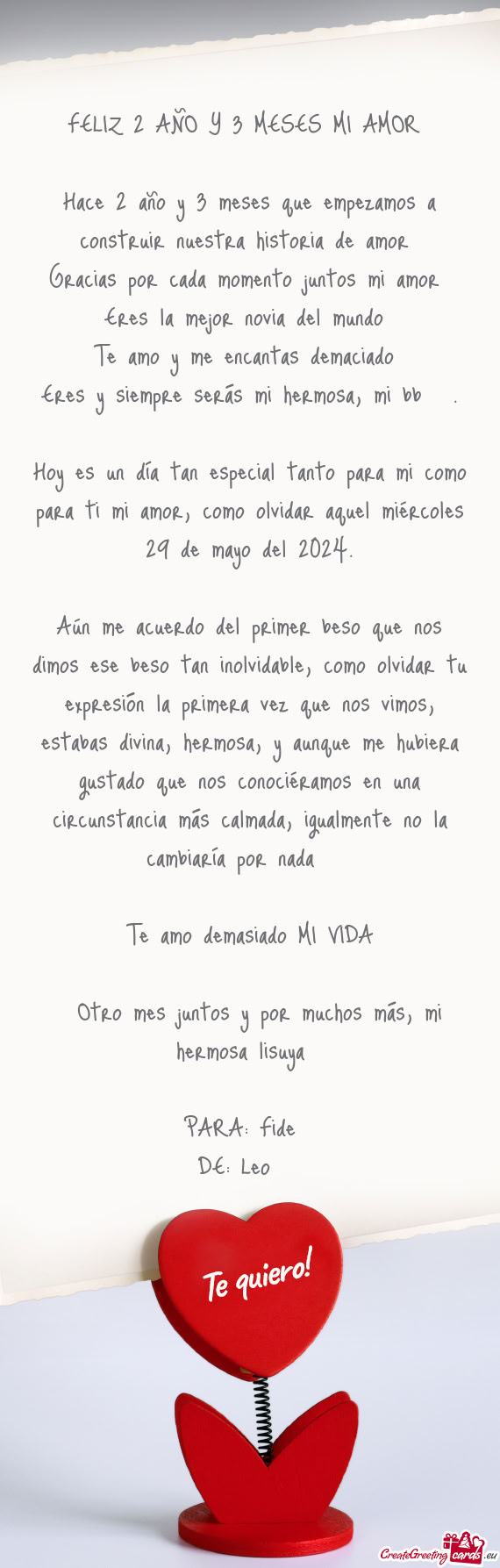 Eres y siempre serás mi hermosa, mi bb 🥺