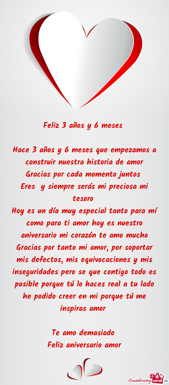 Eres y siempre serás mi preciosa mi tesoro