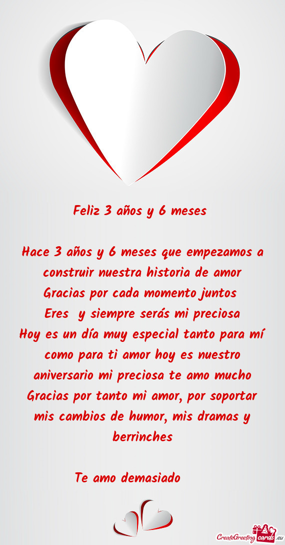 Eres y siempre serás mi preciosa