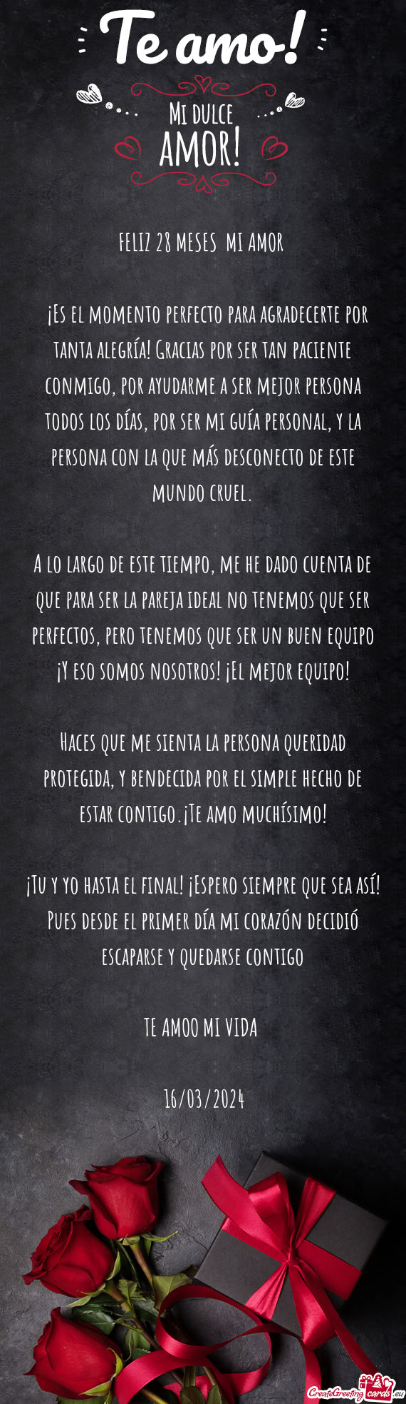 💖¡Es el momento perfecto para agradecerte por tanta alegría! Gracias por ser tan paciente conmi