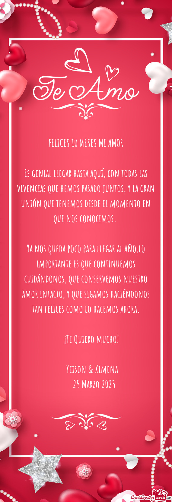 Es genial llegar hasta aquí, con todas las vivencias que hemos pasado juntos, y la gran unión que