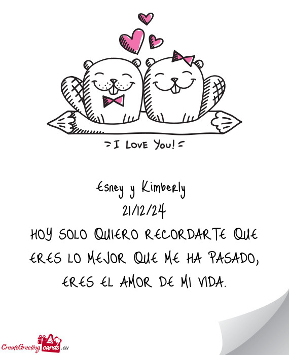 Esney y Kimberly