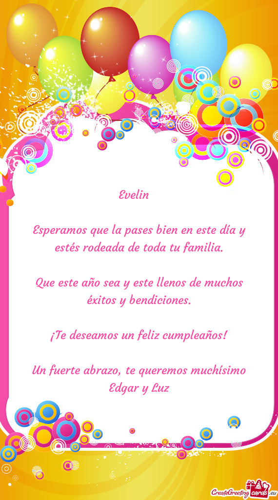 🥳🎉 Evelin 🎁🎂🥳