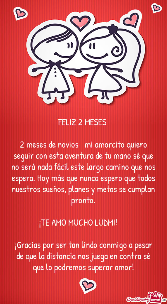 Fácil este largo camino que nos espera. Hoy más que nunca espero que todos nuestros sueños, plane